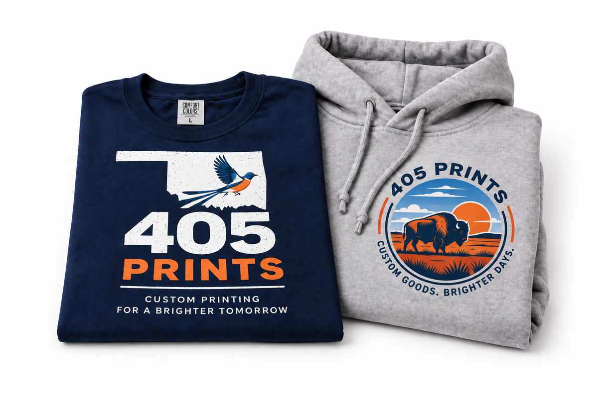 Custom printed shirts and hoodies