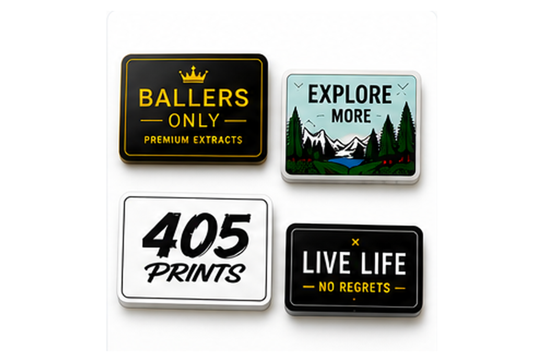 Custom rectangle stickers