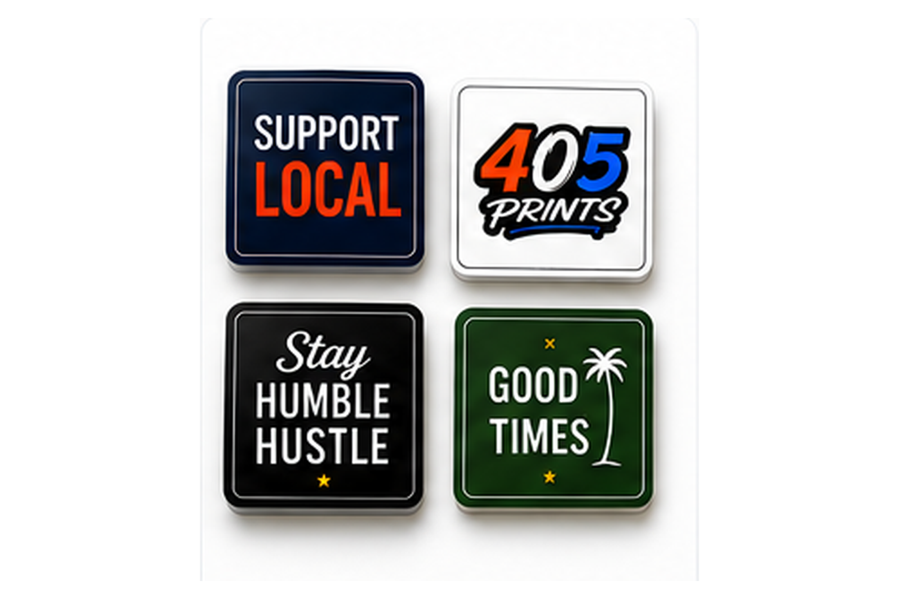 Custom square stickers